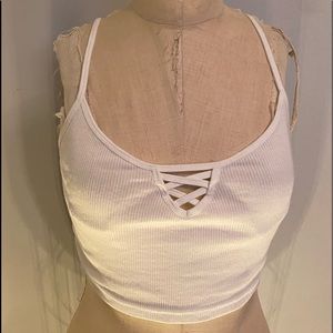 Topshop white tank top